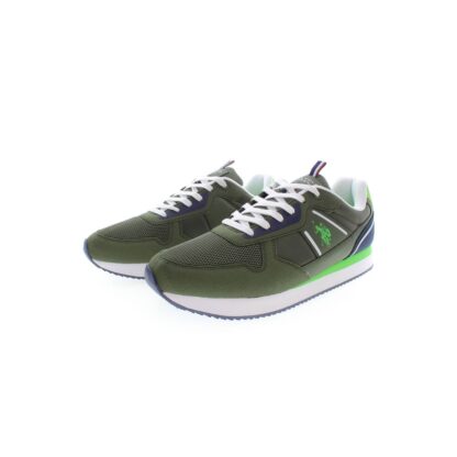 U.S. POLO ASSN. - Green Polyester Men Sneaker