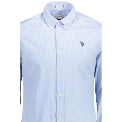 U.S. POLO ASSN. - Light Blue Cotton Men Shirt