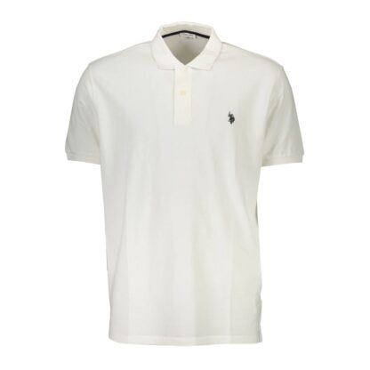 U.S. POLO ASSN. - White Cotton Men Polo Shirt