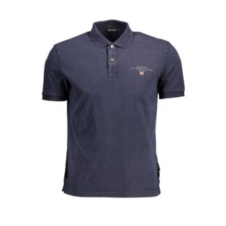 Napapijri - Black Cotton Men Polo Shirt