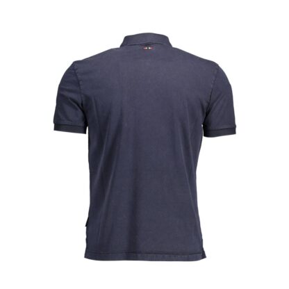 Napapijri - Blue Cotton Men Polo Shirt