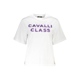 Cavalli Class - Pink Cotton Women T-Shirt