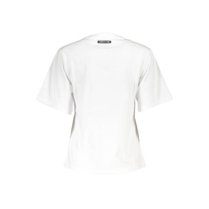 Cavalli Class - White Cotton Women T-Shirt