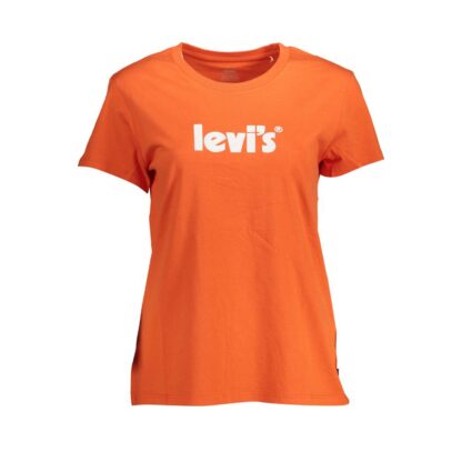 Levi's - Orange Cotton Women T-Shirt