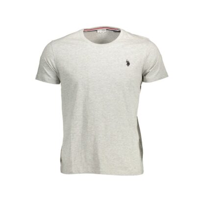 U.S. POLO ASSN. - Gray Cotton Men T-Shirt