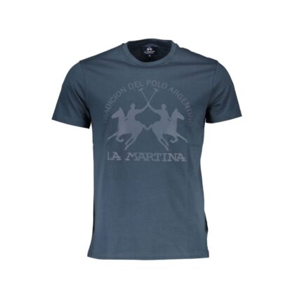 La Martina - Blue Cotton Men T-Shirt