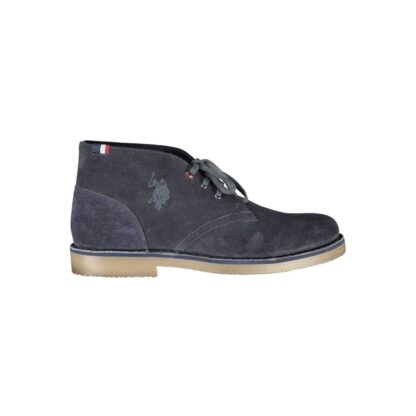 U.S. POLO ASSN. - Blue Leather Men Ankle Boot