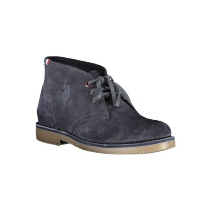 U.S. POLO ASSN. - Blue Leather Men Ankle Boot