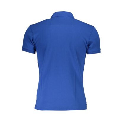 La Martina - Blue Cotton Men Polo Shirt