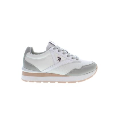 U.S. POLO ASSN. - White Polyester Women Sneaker