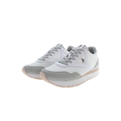 U.S. POLO ASSN. - White Polyester Women Sneaker