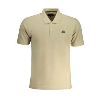 La Martina Green Cotton Polo Shirt