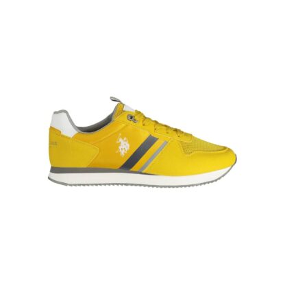 U.S. POLO ASSN. - Yellow Polyester Men Sneaker