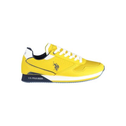 U.S. POLO ASSN. - Yellow Polyester Men Sneaker