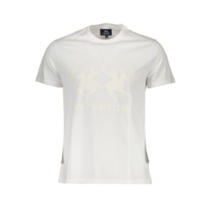 La Martina - White Cotton Men T-Shirt