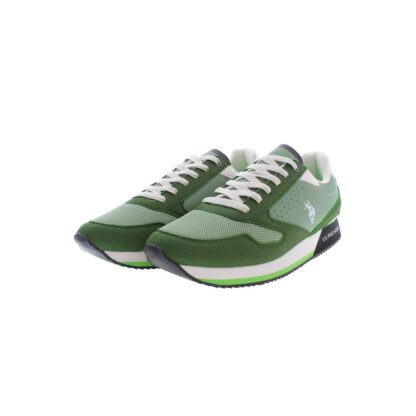 U.S. POLO ASSN. - Green Polyester Men Sneaker