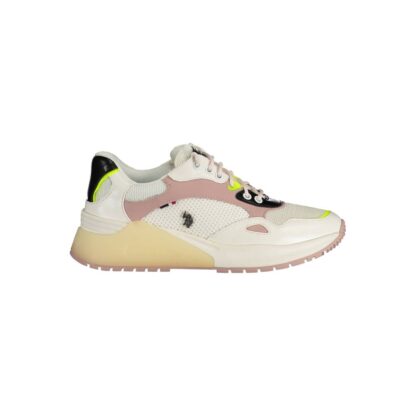 U.S. POLO ASSN. - White Polyester Women Sneaker