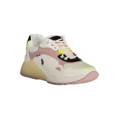 U.S. POLO ASSN. - White Polyester Women Sneaker