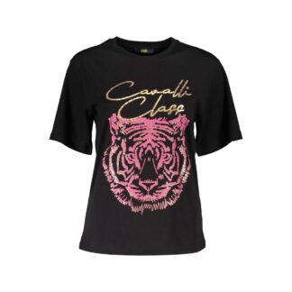 Cavalli Class - Pink Cotton Women T-Shirt