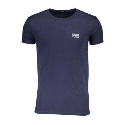 Cavalli Class Blue Cotton T-Shirt