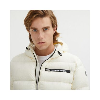 Centogrammi - Elegant White Hooded Down Jacket