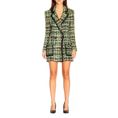 Elisabetta Franchi - Elegant Forest Green Buttoned Jacket