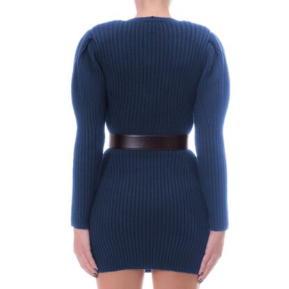 Elisabetta Franchi - Blue Wool Women Dress