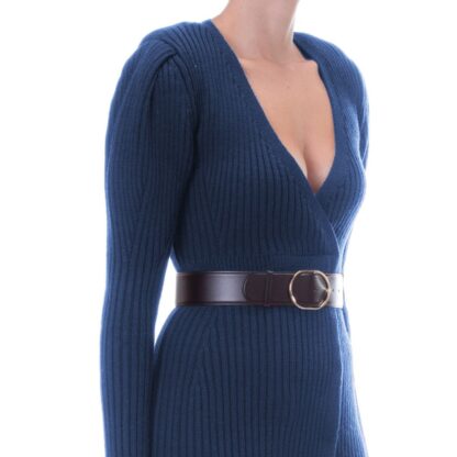 Elisabetta Franchi - Blue Wool Women Dress