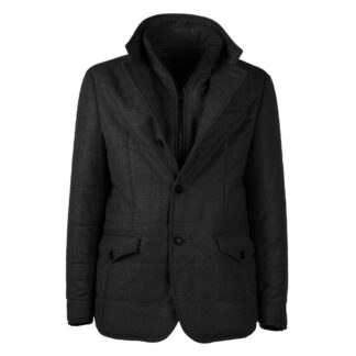 Made in Italy - Elegant Wool-Cashmere Men's Coat