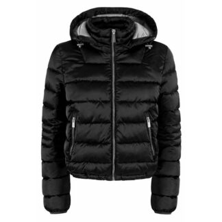 Sandro Ferrone - Black Polyurethane Women Jacket