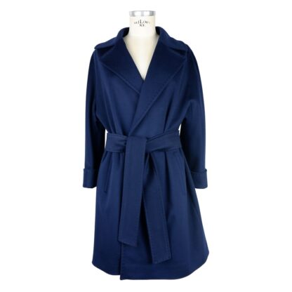 Made in Italy - Blue Wool Women Coat