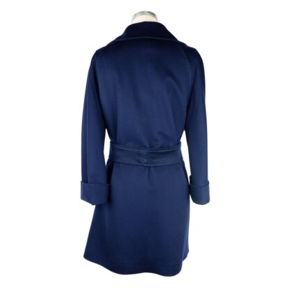 Made in Italy - Blue Wool Women Coat