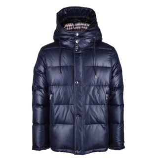 Aquascutum - Elegant Black Jacket with Removable Hood