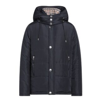 Aquascutum - Elegant Black Jacket with Removable Hood