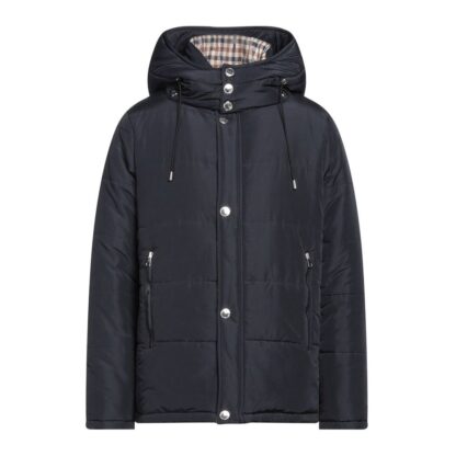 Aquascutum - Elegant Blue Aquascutum Jacket with Removable Hood