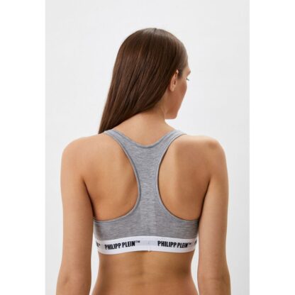 Philipp Plein - Gray Cotton Women Thong Two-Pack