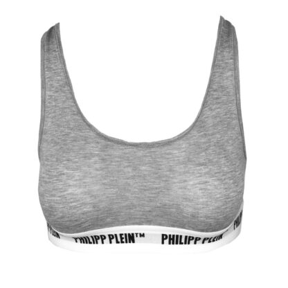 Philipp Plein - Gray Cotton Women Thong Two-Pack