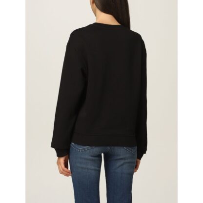 Love Moschino - Chic Black Sweatshirt with Designer Emblem