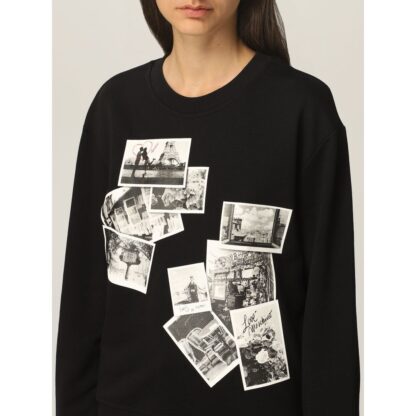 Love Moschino - Chic Black Sweatshirt with Designer Emblem