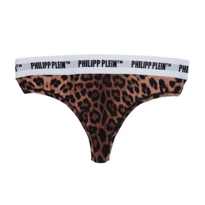 Philipp Plein - Brown Cotton Women Thong