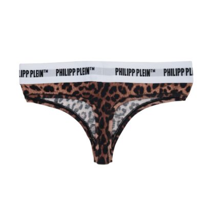 Philipp Plein - Brown Cotton Women Thong