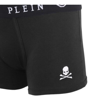 Philipp Plein - Black Cotton Men Boxer Pair