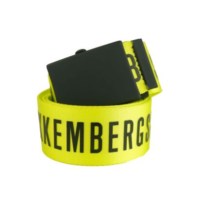 Bikkembergs - Yellow Polyester Men Belt