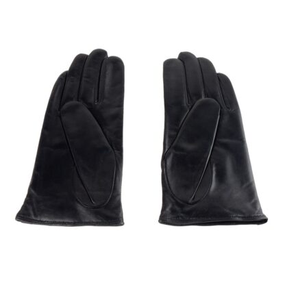 Cavalli Class - Elegant Black and Blue Lambskin Gloves