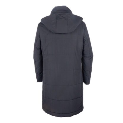 Made in Italy - Black Wool Men Raincoat