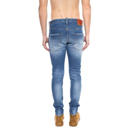 Dsquared² - Blue Cotton Men's Distressed Jean