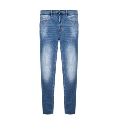 Dsquared² - Blue Cotton Men's Distressed Jean