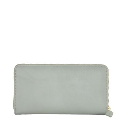 Cavalli Class - Elegant Grey Calfskin Wallet for Her