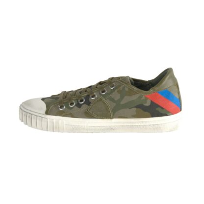 Philippe Model - Green Leather Men Sneaker