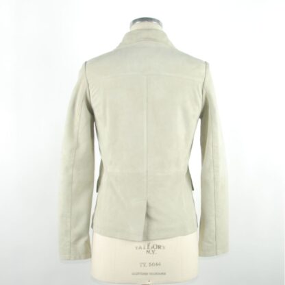 Emilio Romanelli - "White Leather Women Jacket"